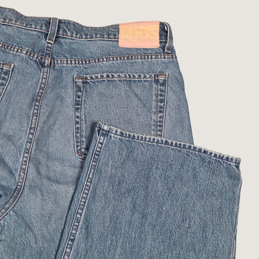 Snacks! Mother Women 34 The Yummy Puddle Wide Legs Jeans Delicious Memories Blue